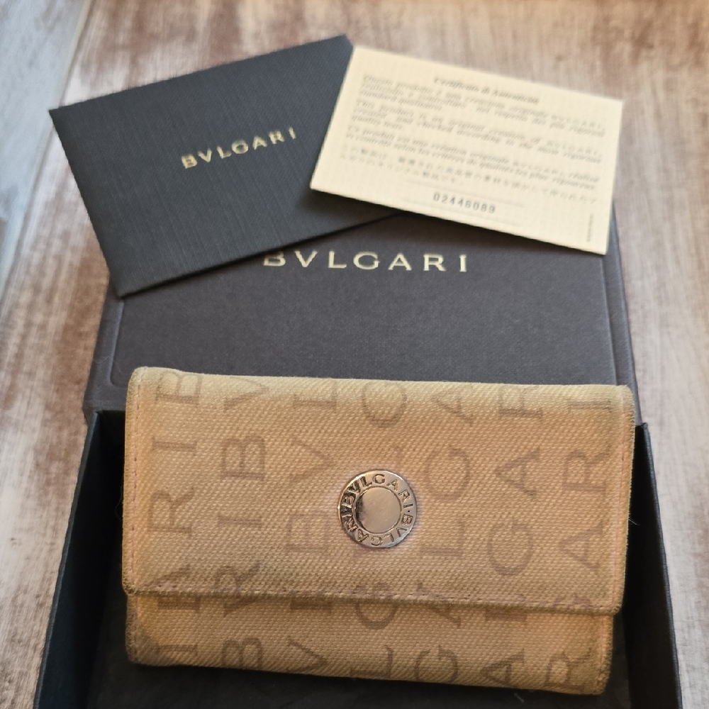 Bvlgari Canvas Key Wallet